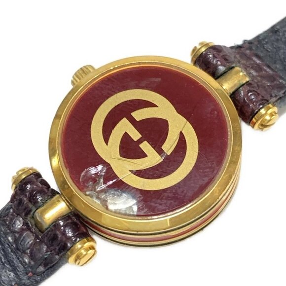 Auth GUCCI Shelly - Unconfirmed Dark Brown Women's Wrist Watch - Picture 4 of 6